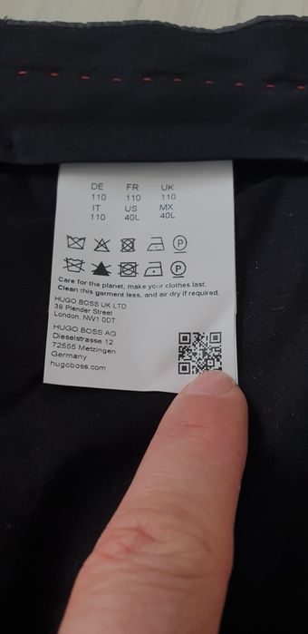 Hugo Boss HUGO Regular Fit Winter 36 НОВО ОРИГИНАЛ Мъжки зимен Пантало