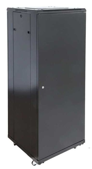 Rack 22U, 19", montaj pe podea, cu roti, usa sticla, 600x800, Safer