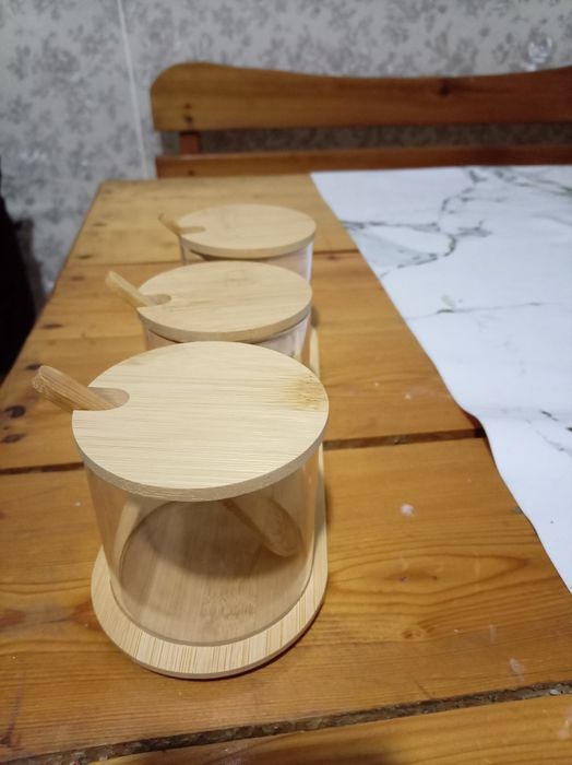 Стеклянные банки для приправ