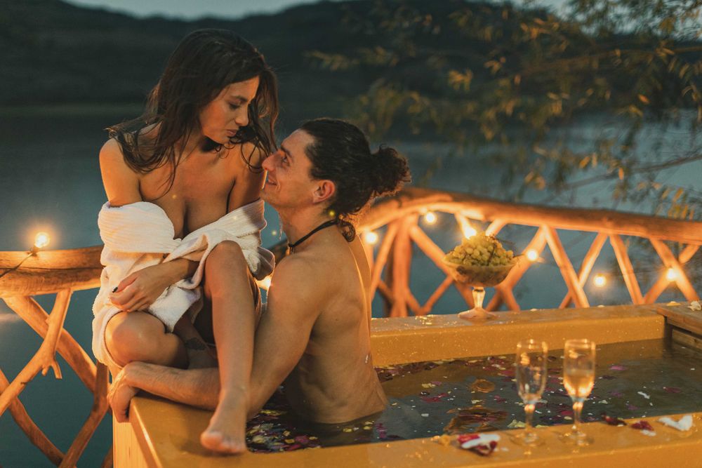 Piscina mica DE LUX pentru 2  ”GLAMPINGTUB”