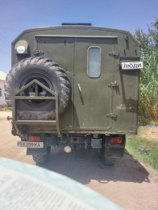 Газ-66 КУНГ, бортавой-автобус, Сурхондаре вилоятида, пропан газда.