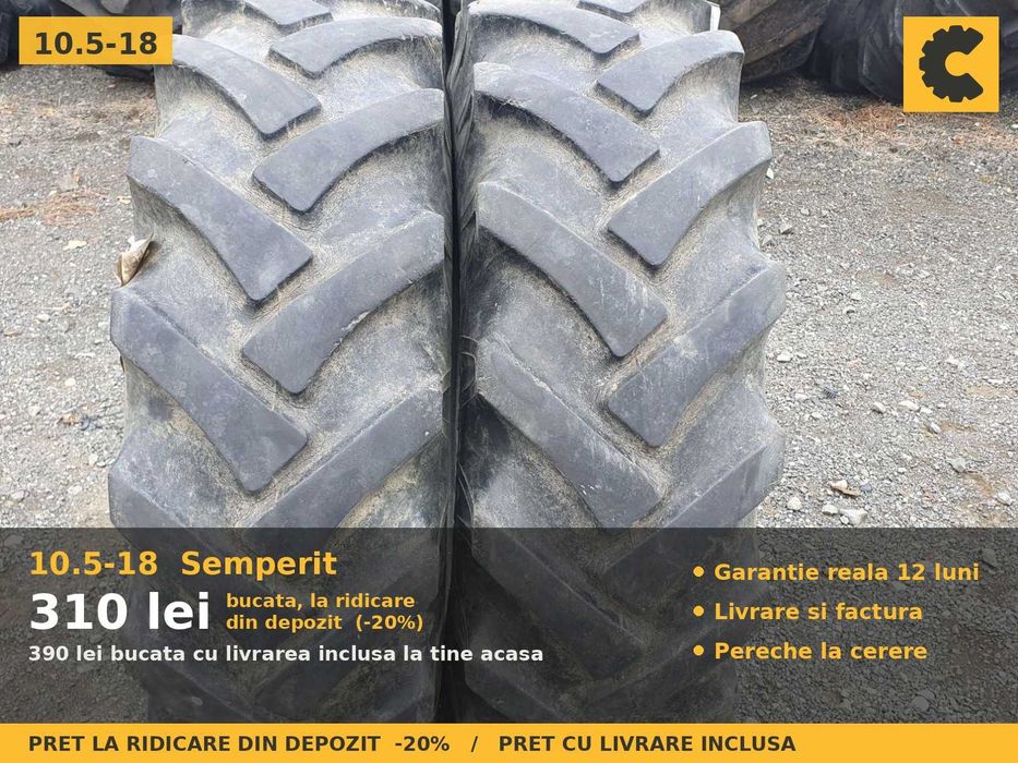 Cauciucuri Anvelope 10.5-18 10.5/80-18 10.5/80R18 10.5 18 10518 Semperit Tractor Punte Fata SH Second Hand REDUCERE Oferta Pret Bun Livrare Factura