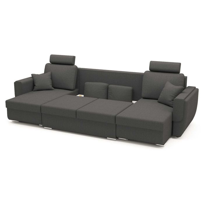Vand canapea extensibila Tony U Shape Plus Grey 320 x 140 x 90 cm