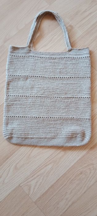 Новый вязаный шопер на плечо