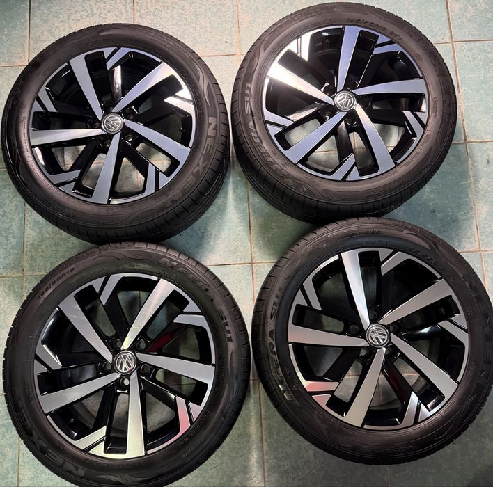 Jante aliaj diamond cut R16 originale VW Polo 195/55/16 vara