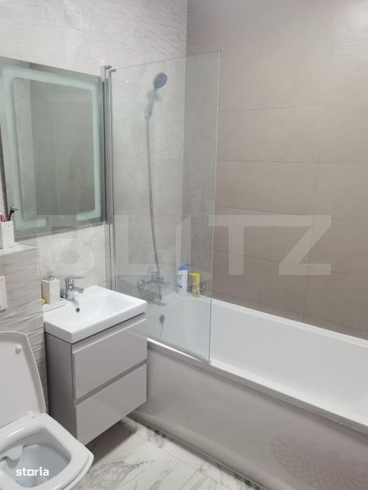 Apartament cu doua camere de inchiriat, 51 mp, in bloc nou