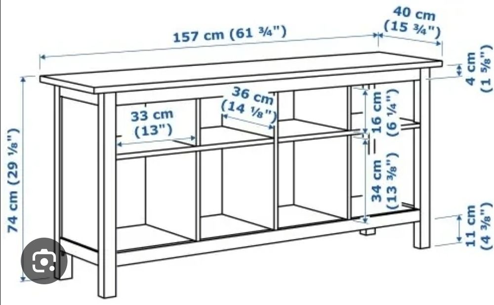 Конзолна маса от масив Ikea