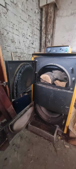 Cazan pe lemne Junkers 25 kW COMPLET + boiler, functional