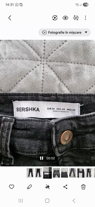 Blugi negri baieti- Bershka