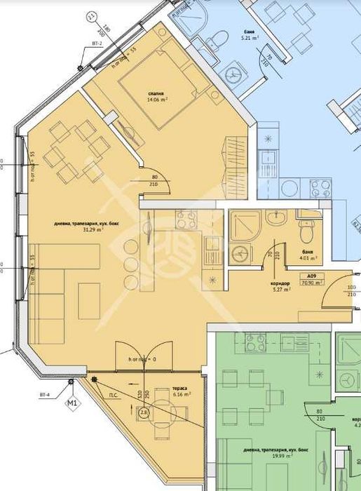 Двустаен апартамент в Созопол 64165