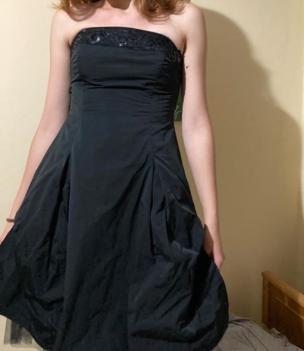 Rochie ocazie asimetrică cu tull S