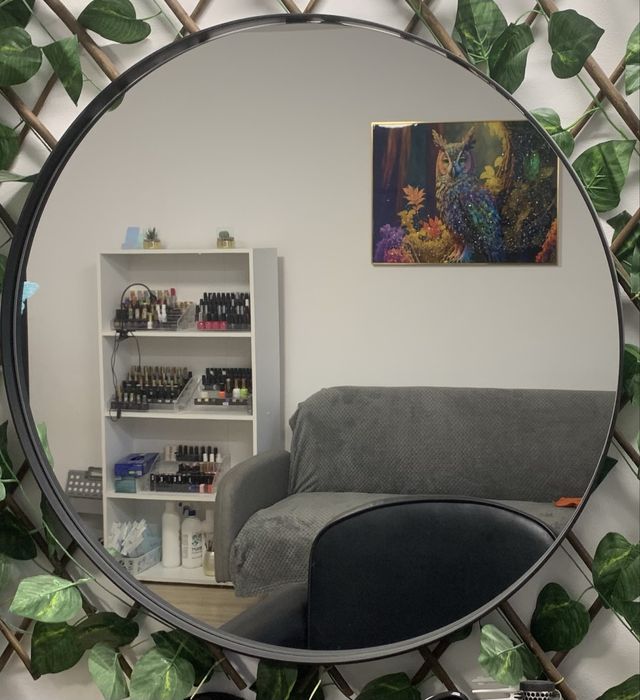 Vand oglinda pe suport metalic