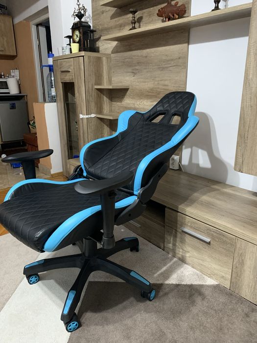 Vand Scaun gaming Kring Racer One, PU, Negru cu Albastru
