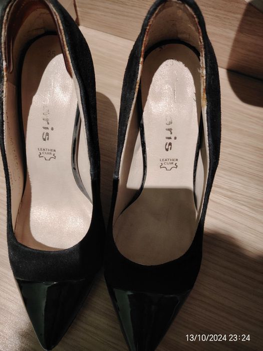 Черни токчета. Кожа и велур