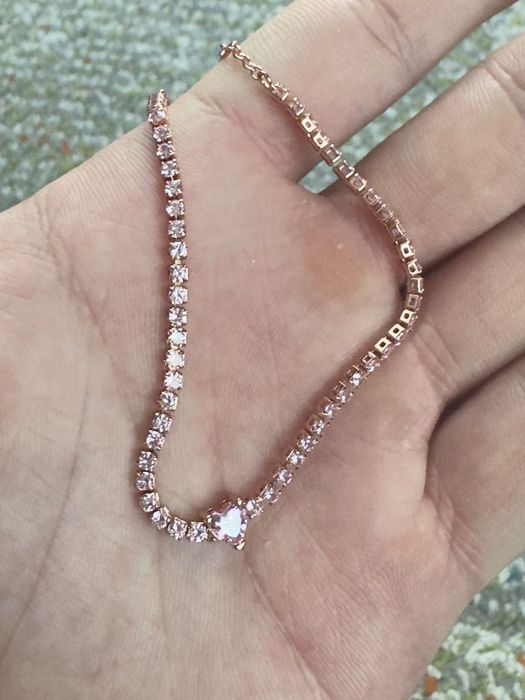 Pandora Bratarica Inimioara Roz 16-17-18cm Ajustabila