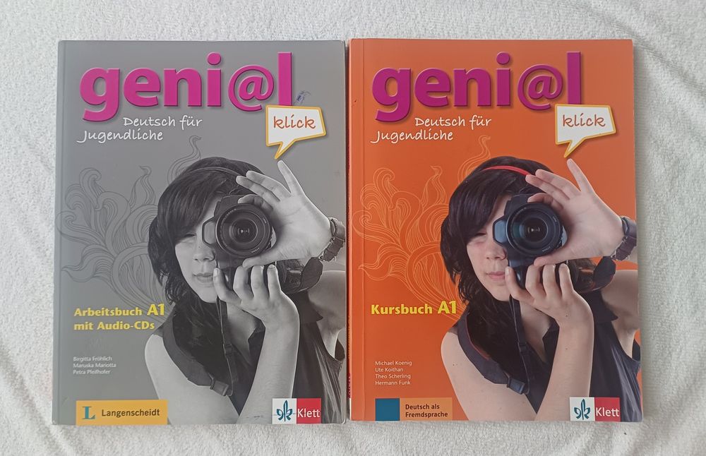 Учебници и тетрадки по немски Beste Freunde + подарък Genial