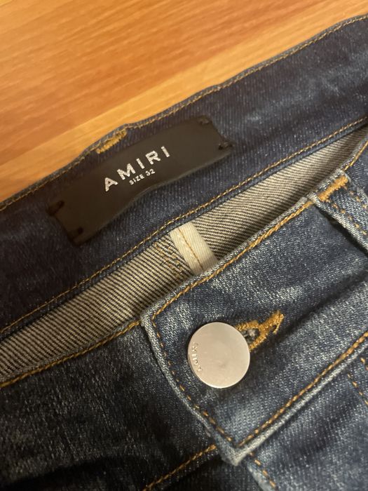 Amiri mx1 dark blue jeans