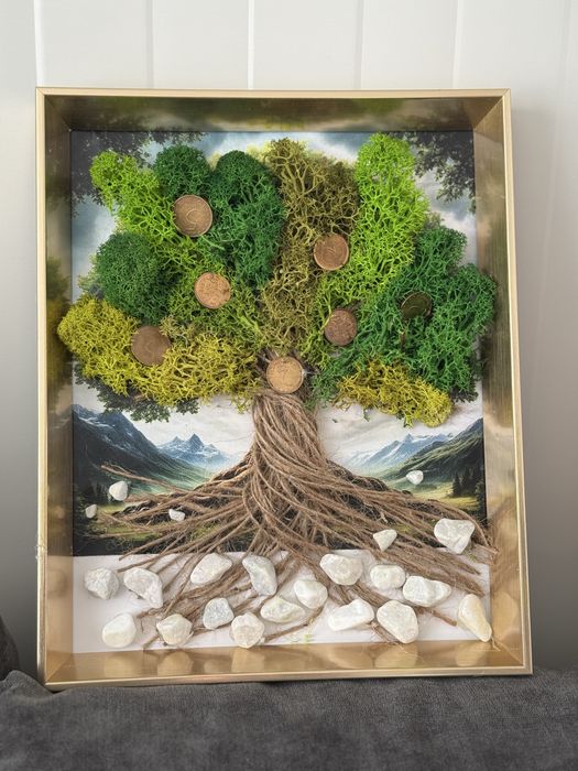 Картина за повод със скандинавски мъх