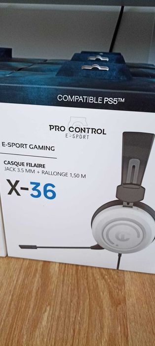 Căști cu Microfon Gaming UnderControl X-36 Alb PS5/PS4/PC etc.