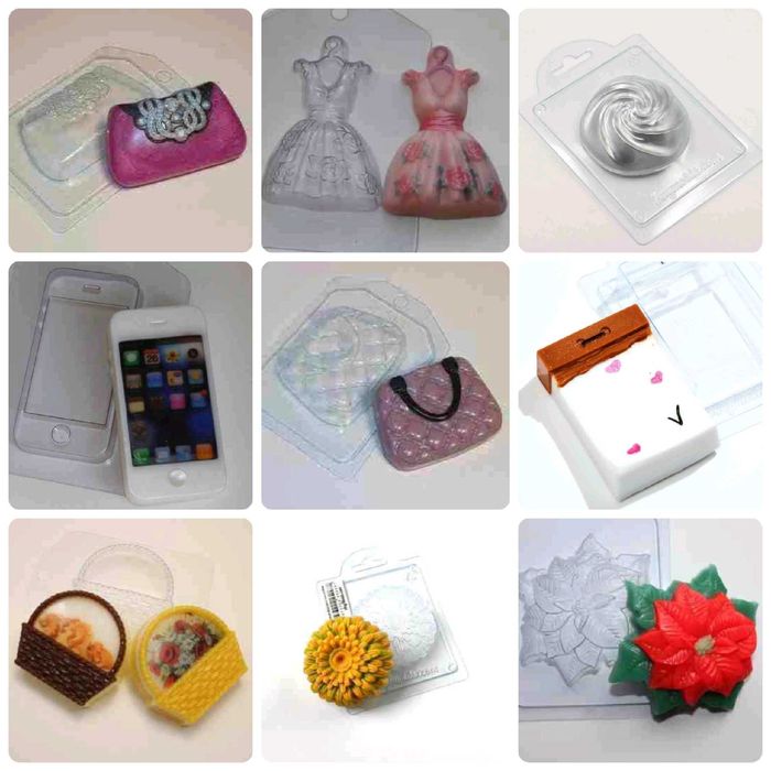 Пластиковые формочки для мыловарения