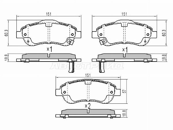 Колодки тормозные Honda Cr-v
