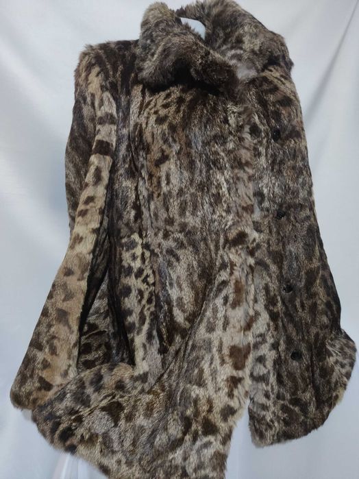 Haină blană naturală de râs - deosebită!