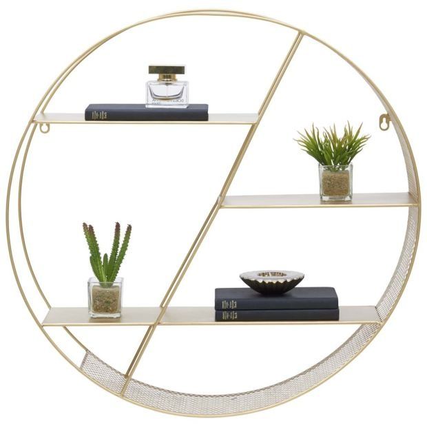 60см Голяма кръгла метална етажерка