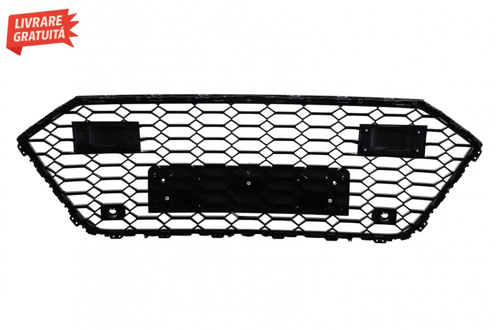 Grila Centrala Audi A7 4K (2018-) RS7 Design Negru Lucios