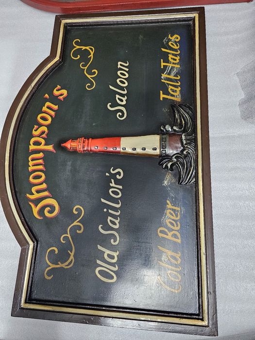 4 Tablouri din lemn in relief pentru baruri, pub..