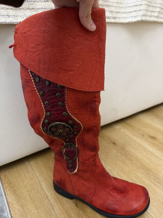 Зимние сапоги ботфорты