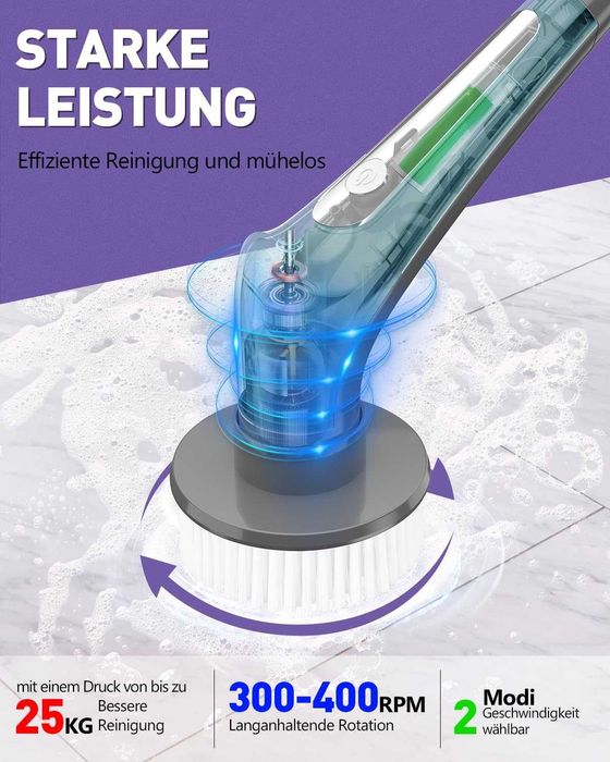 Perie electrica rotativa spin scrubber