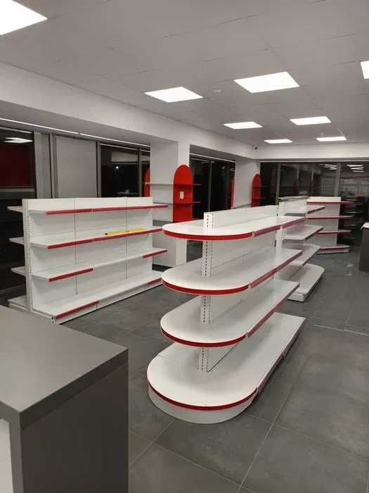 Островен стелаж за аптека, книжарница, зоомагазин, детски магазин и др