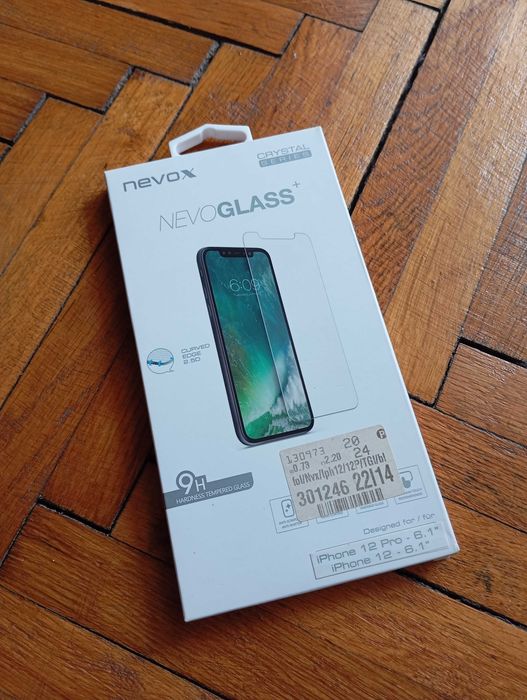 Folie de protectie geam iPhone 12/iPhone 12 Pro cu aplicator