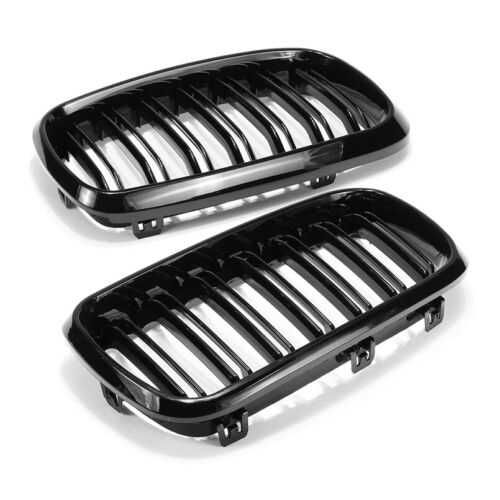 Двойни Бъбреци БМВ BMW X5 X6 E70 E71 E72 2007 - 2014 Черен Гланц Лак