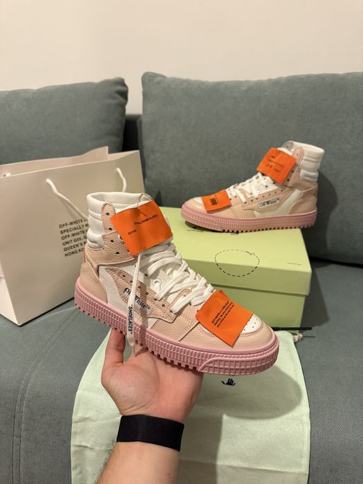 Adidasi Off White 3.0 Court piele naturala premium