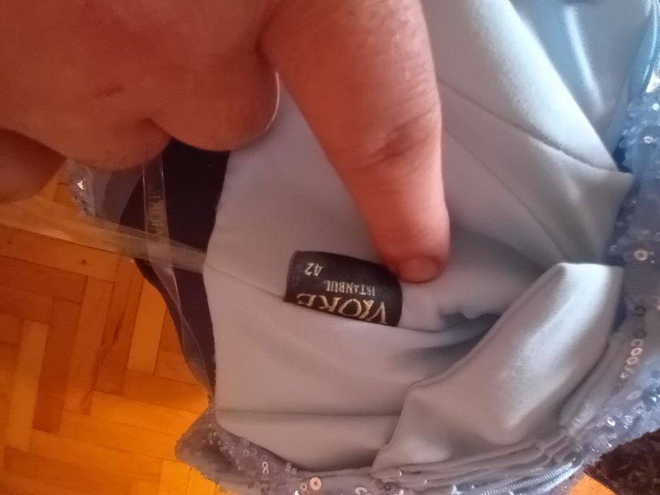 Дамска Рокля Дубайско Синио