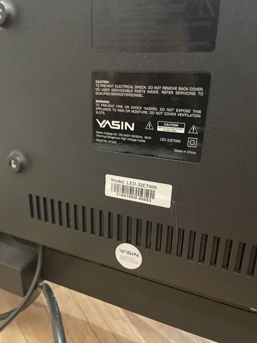 Yasin телевизор 32 дюйма