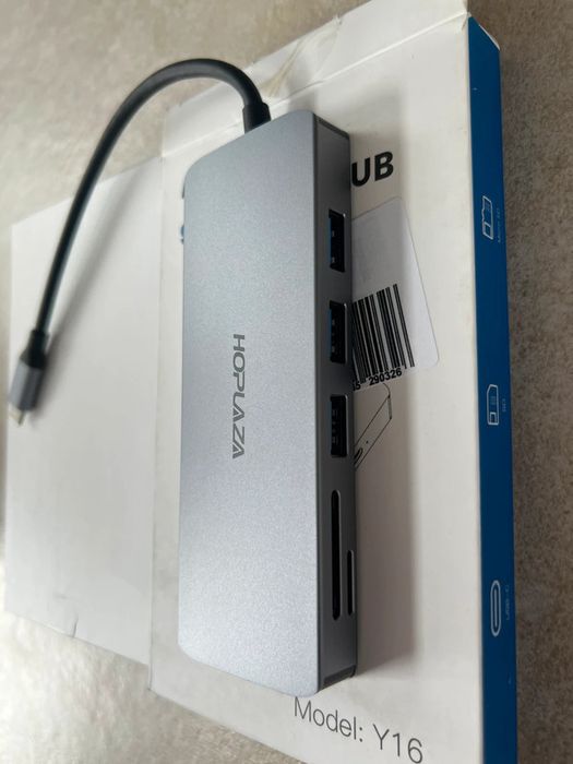 Hub USB-C 9-in-1 Hoplaza – Hdmi, Usb, SD, Ethernet