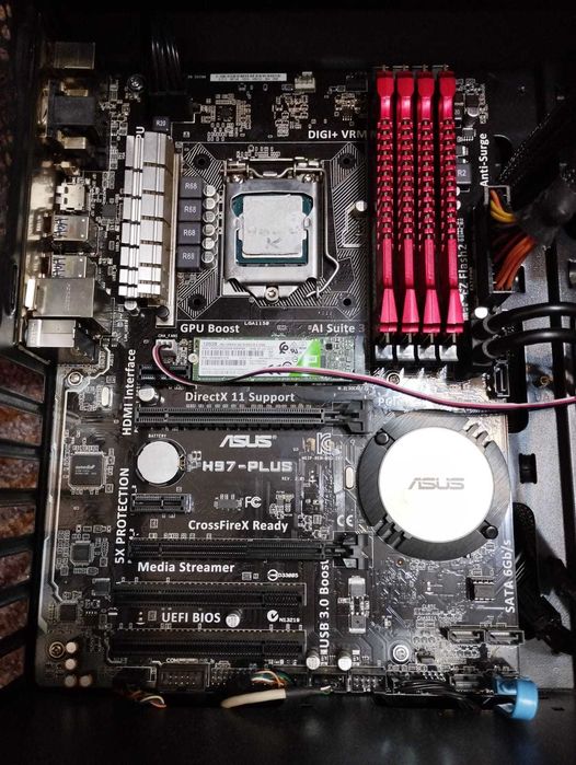 Kit CPU i5 4670k, MB Asus, 16 gb DDR3, SSD M2