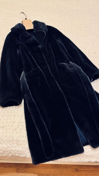 Луксозно палто от норка.Гърция.Визон. Естествена кожа с косъм.