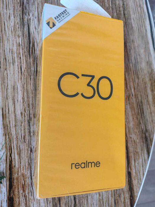 Смартфон Realme C30, 3GB RAM, 32GB, Dual SIM, 5000mAh, черен, Android