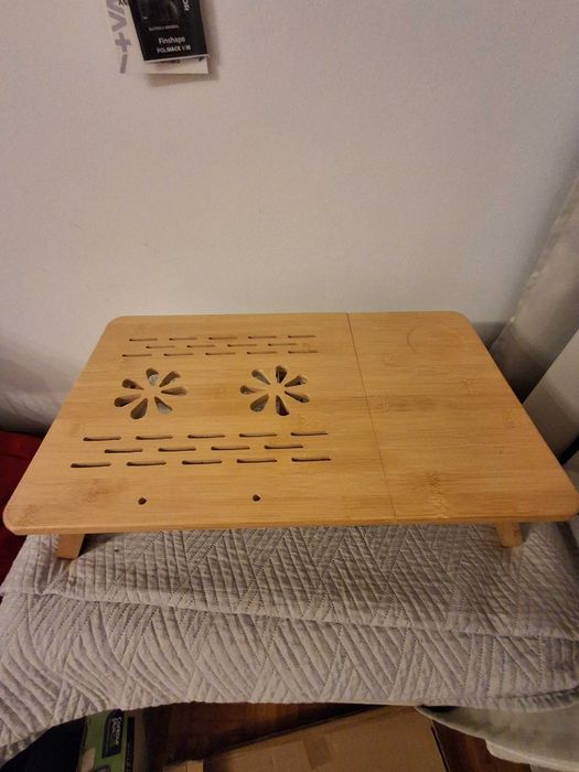 Masa plianta de laptop din bambus