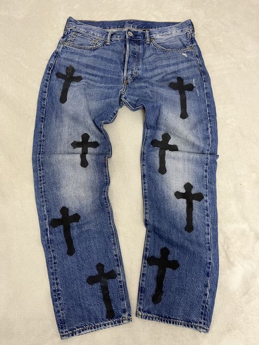 Blugi straight fit custom