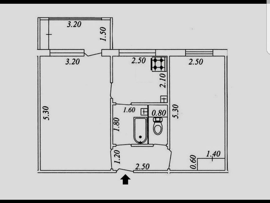 Срочно Продаётся 2х комнатная квартира Авиосозлар 3
