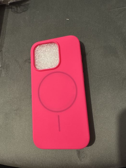 Силиконов гръб кейс за iphone 15 Pro pink