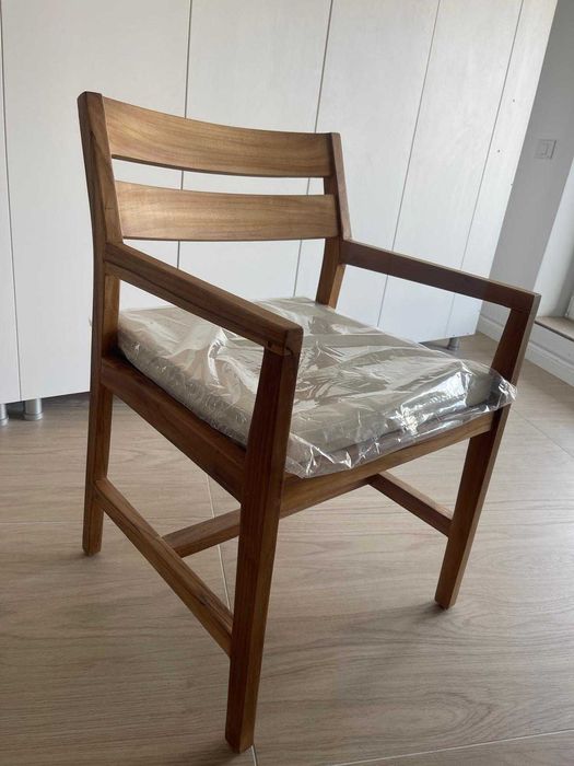 Scaun Terasa | Lemn masiv de tec cu finisaj natural Raki  |