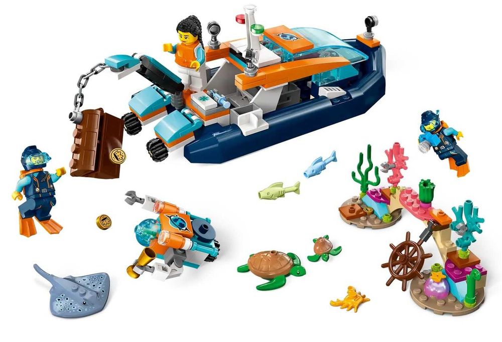 НОВО LEGO City 60377 - Explorer Diving Boat