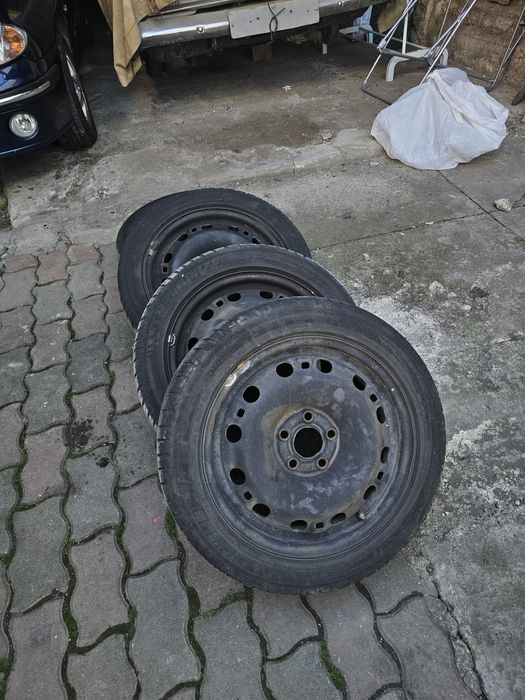 Set 4 Roți Complete 15" – 5x100 – Seat / VW / Skoda
​Vând set complet