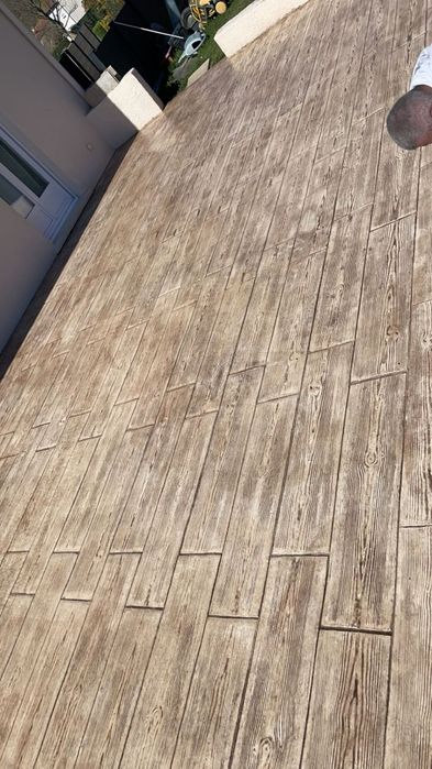 Beton amprentat dezactivat