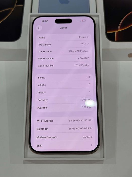 iPhone 16 Pro Max 256GB Gold